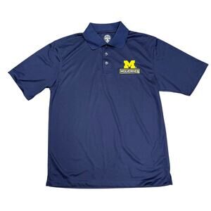 NWT Rivalry Threads Michigan Wolverines Blue Polo